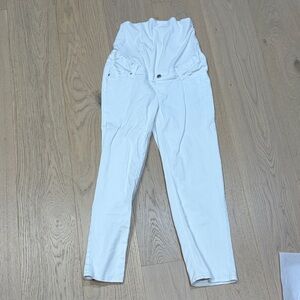 H&M White Maternity Boot Cut Jeans